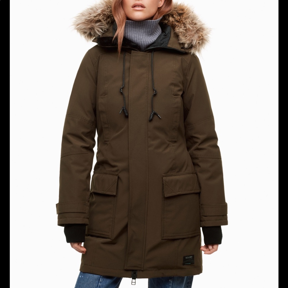 aritzia golden bancroft parka